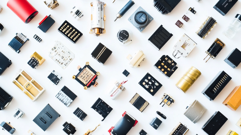 Different types of capacitors with specifications comparison chart - ceramic, electrolytic, and film capacitors