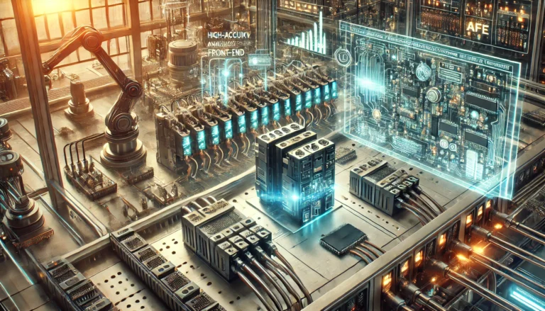 High-accuracy analog front-end chip integrated with PLC system for industrial automation