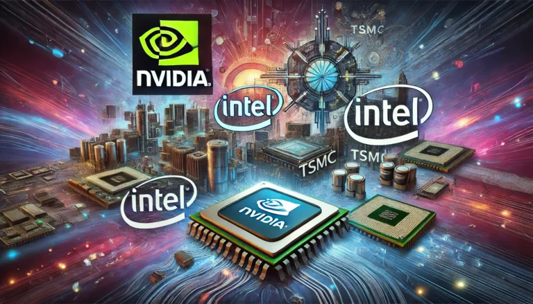2024 AI chip market leaders comparison showing NVIDIA, AMD, and Intel semiconductor technologies