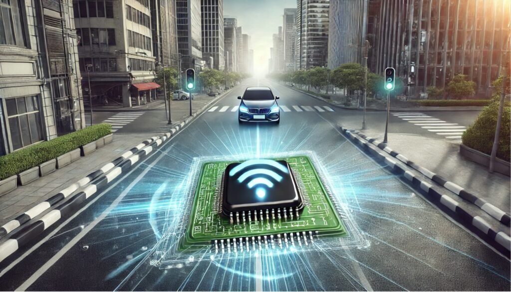 Radar chip in automotive system for ADAS safety technology